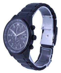 画像3: 【送料無料】CITIZEN メンズ腕時計 海外モデル クロノグラフ ブラックダイヤル エコドライブ CA0775-87E