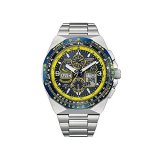 【送料無料】CITIZEN メンズ腕時計 海外モデル プロマスター スカイホーク AT ブルー エンジェルス クロノグラフ エコドライブ ダイバーズ JY8125-54L