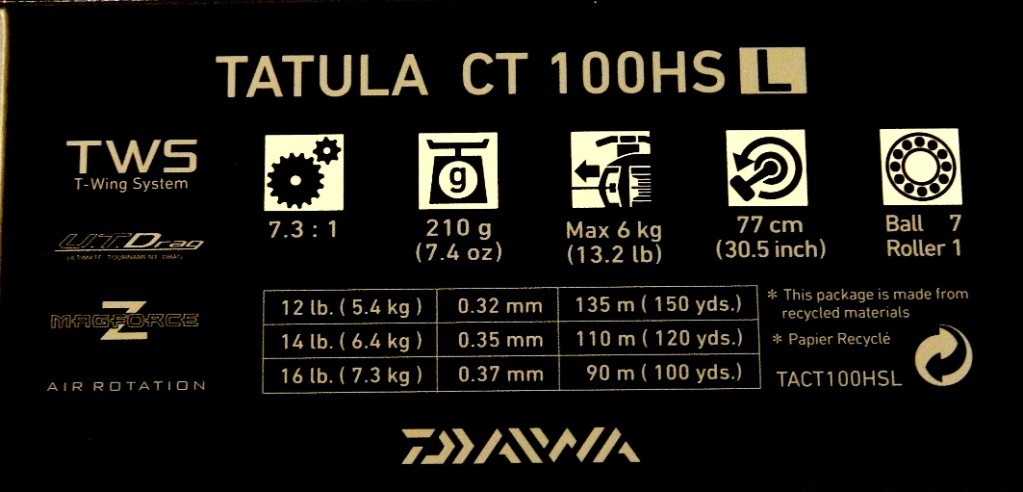画像4: ダイワ　DAIWA TATULA CT  100HSL　2016年最新モデル