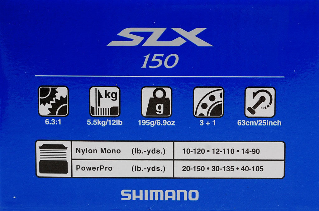 シマノ SLX 150 リール 6.3:1 逆輸入 日本未発売 新品