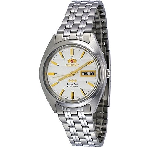 画像1: オリエント Orient FAB0000DW 3 Star ステンレス スチール シルバー ダイヤル デート オートマチック メンズ腕時計 
